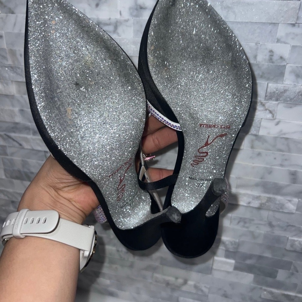 Rene Caovilla Black & White Slingback size 37 7B - Picture 5 of 12